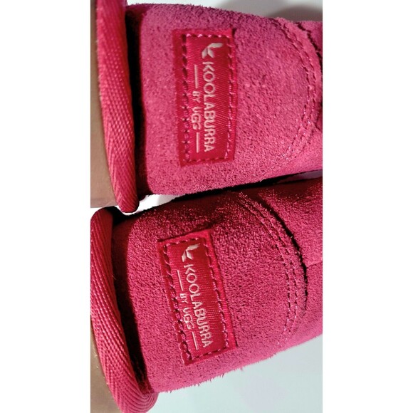 Koolaburra by UGG SIZE US 7 Toddler Aribel Short Pink Suede FUR (NO BOX) - Picture 4 of 5